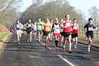 Soon after the start of the Run northumberland Half Marathon.